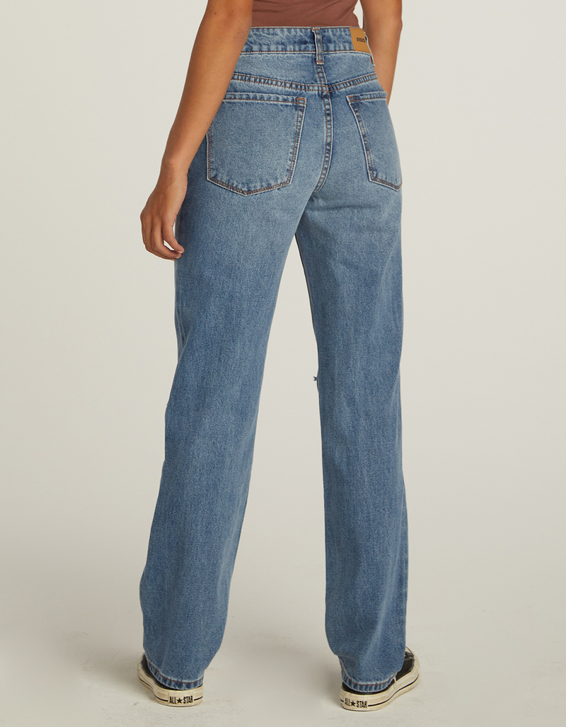 RSQ Womens High Rise Straight Leg Jeans image number 3