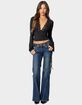 EDIKTED Tina Lacey Plunge Neck Top image number 4