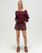 TILLYS Off The Shoulder Womens Sweatshirt image number 5