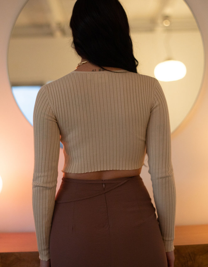 DAISY STREET Womens Crop Cardigan image number 2