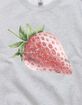 STRAWBERRY Vintage Distressed Unisex Crewneck Sweatshirt image number 2