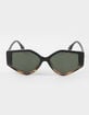 RSQ Geometric Tortoiseshell Rim Sunglasses image number 2