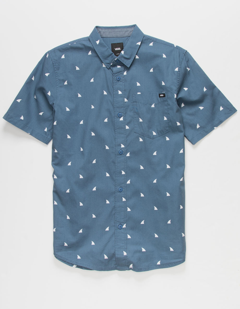 VANS Shark Fin Boys Button Up Shirt image number 0
