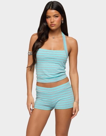EDIKTED Delyla Striped Halter Top Primary Image