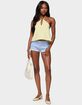 EDIKTED Oliviana Linen Look Halter Top image number 5