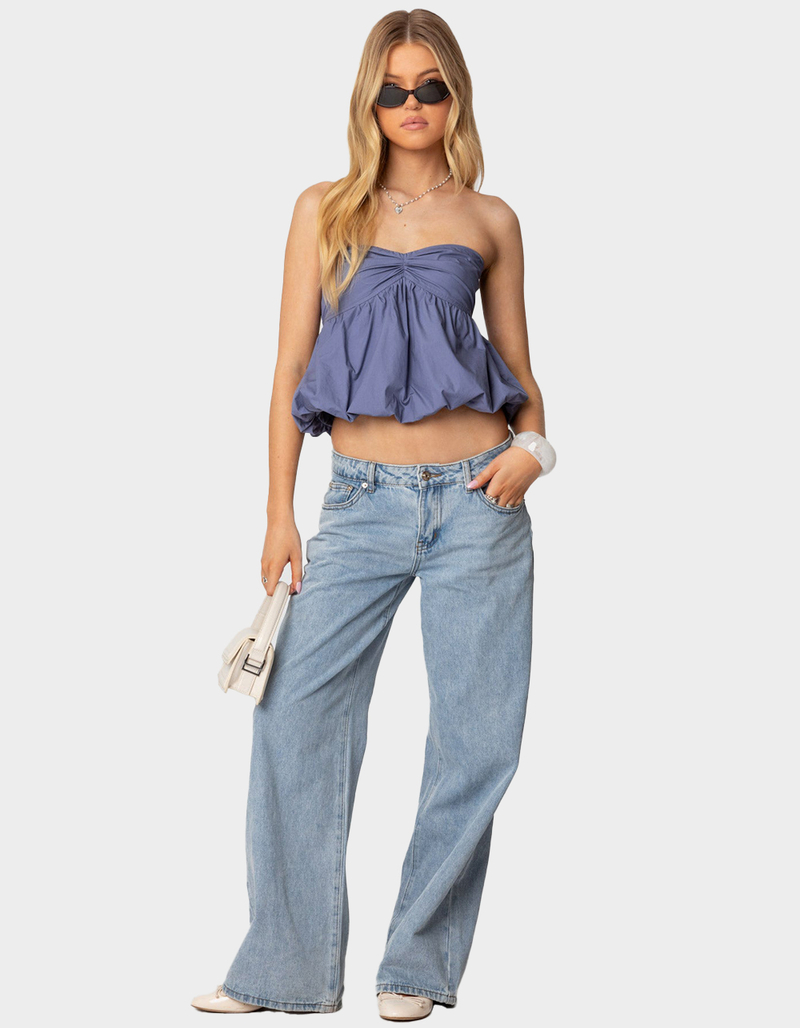 EDIKTED Serina Strapless Bubble Top image number 1