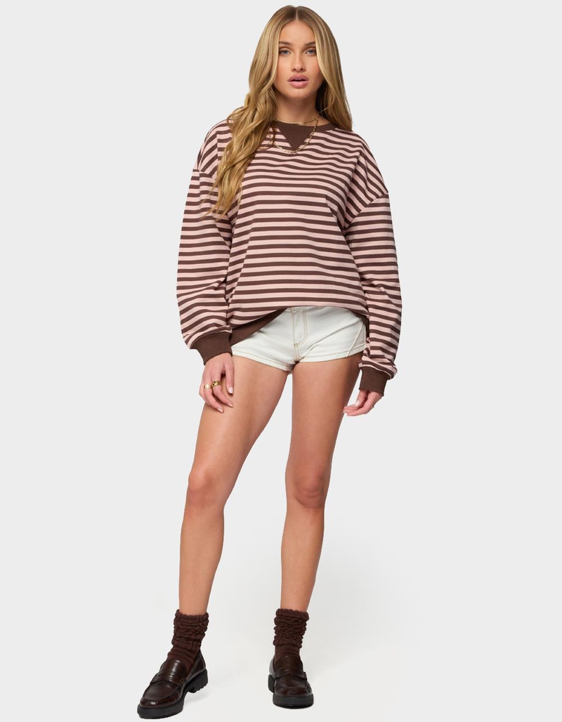 EDIKTED Onda Striped Sweatshirt image number 3
