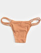 FULL TILT Faded Brown Twist Side Cheeky Panties image number 2