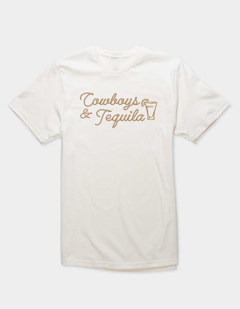 WESTERN Cowboys And Tequila Rope Unisex Tee image number 0