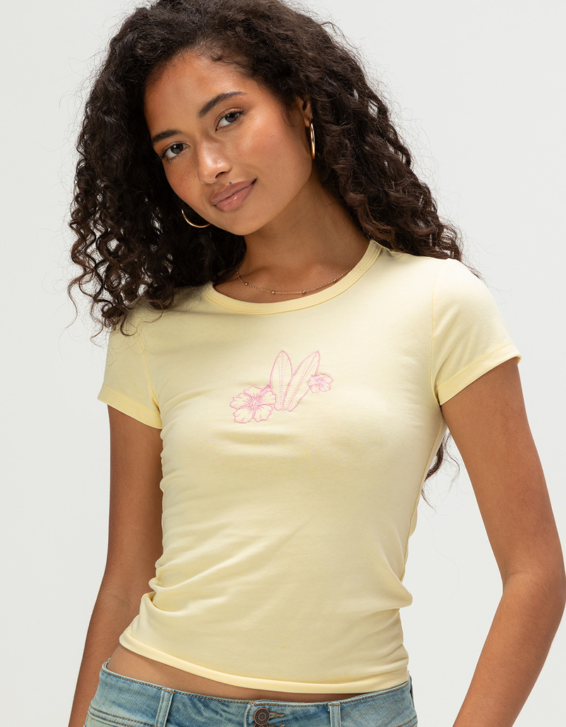 FULL TILT Surfboard Womens Baby Tee image number 0