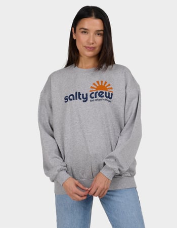 SALTY CREW Fun In The Sun Womens Oversized Crewneck Sweatshirt Primary Image