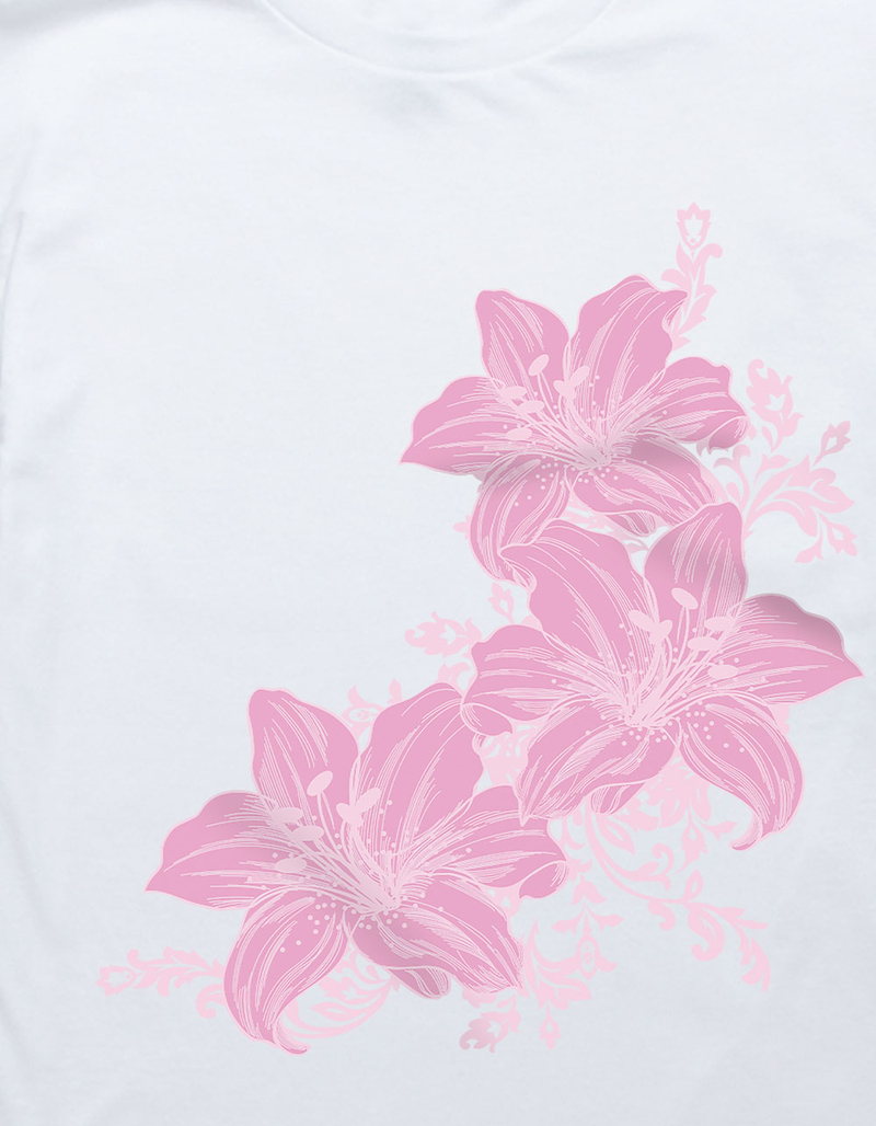 FLOWER Pink Iris Trio Unisex Kids Tee image number 1