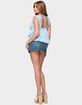 EDIKTED Gizelle Cotton V-Neck Babydoll Top image number 3