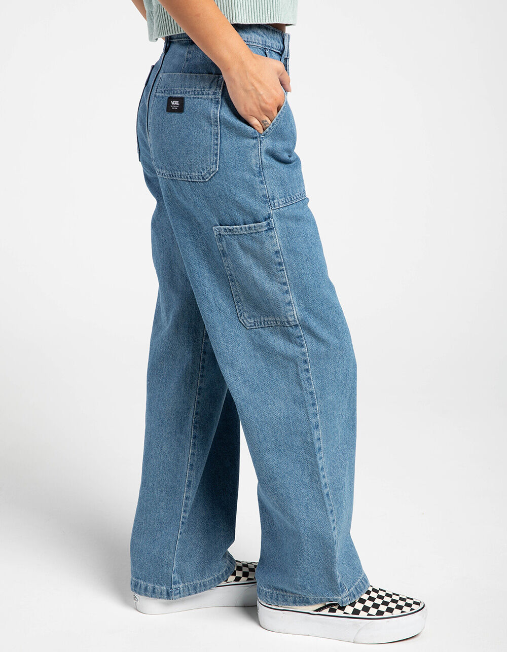 VANS Union Relaxed Womens Carpenter Jeans - MEDIUM WASH - 28 | Tillys