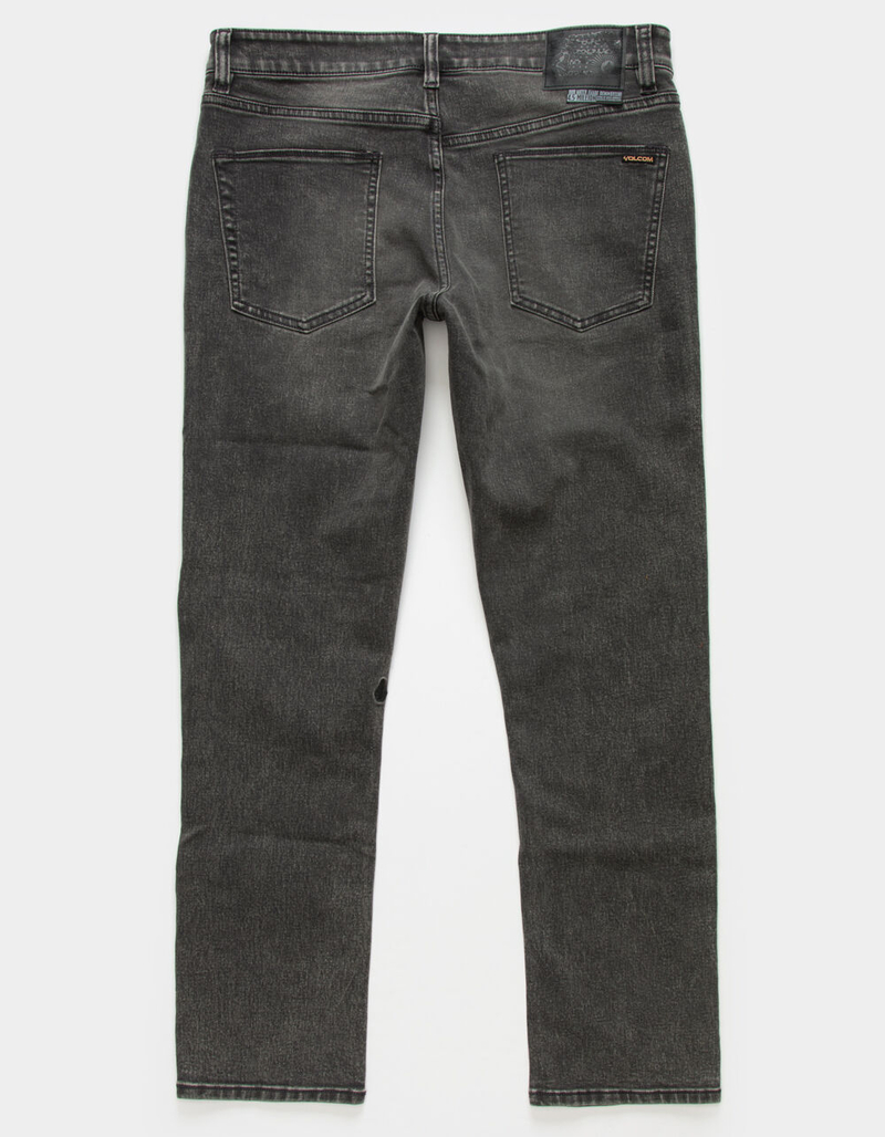 VOLCOM Vorta Mens Gray Slim Straight Jeans image number 1