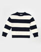FULL TILT Girls Stripe Oversized Crewneck Sweater image number 2