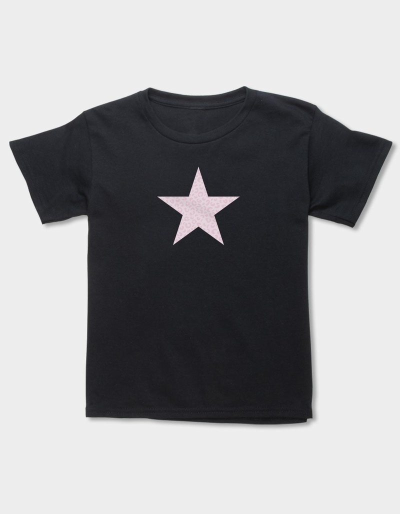 STAR Pink Leopard Unisex Kids Tee image number 0