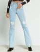 RSQ Womens High Rise Flare Jeans image number 4