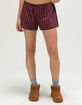 FULL TILT Plaid Flannel Womens Shorts image number 2