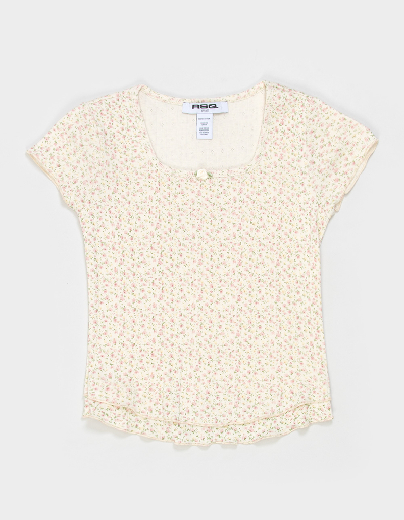 RSQ Girls Ditzy Double Layer Tee image number 1