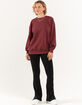 FULL TILT Essentials Womens Oversized Crewneck Sweatshirt image number 6