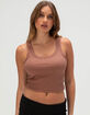 HEART & HIPS Narrow Strap Womens Tank Top image number 1