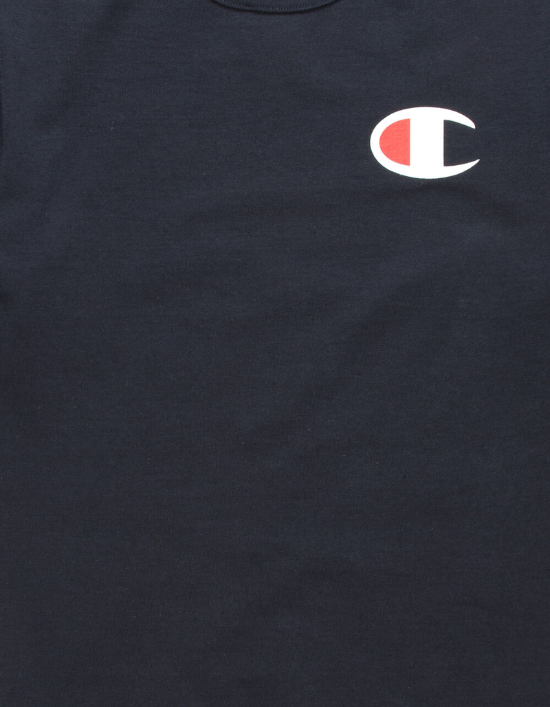 CHAMPION Screen Logo Navy Mens T-Shirt image number 1