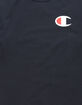 CHAMPION Screen Logo Navy Mens T-Shirt image number 2