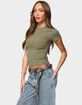 EDIKTED Tay Short Sleeve Top image number 2