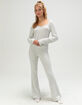 FULL TILT Brushed Fold Over Flare Womens Pants image number 1