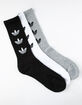 ADIDAS 3 Pack Trefoil Repeat Mens Crew Socks image number 1