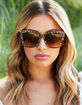 DIFF EYEWEAR Becky II Leopard Tortoise & Brown Sunglasses image number 3