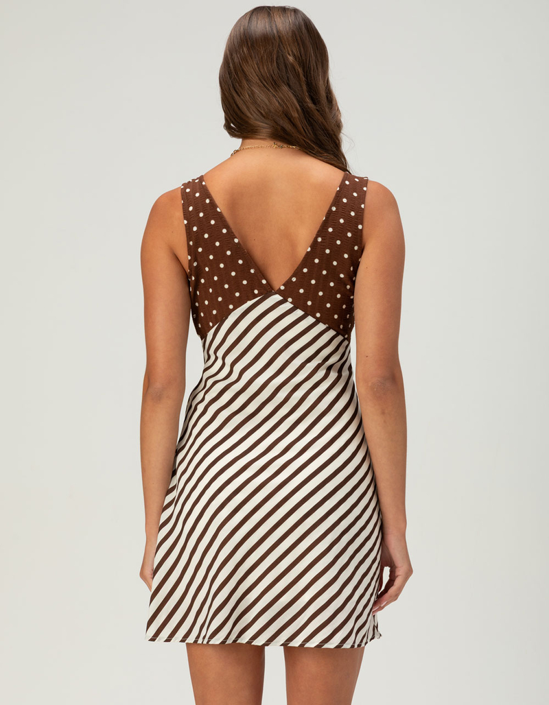 RSQ Womens Polka Dot & Stripe Dress image number 3