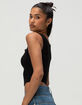 BOZZOLO Womens Lace Trim Square Neck Top image number 3