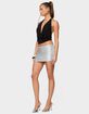 EDIKTED Dion Metallic Fringed Mini Skort image number 4