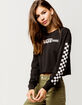 VANS Funnier Times Black Womens Crop Tee image number 1
