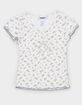 RSQ Floral Cinch Bow Girls Top image number 1