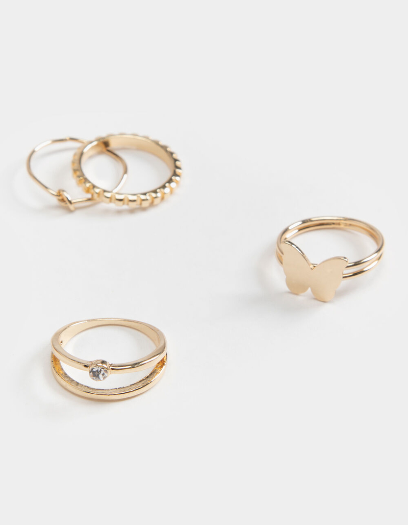 FULL TILT 4-piece Butterfly/Knot Ring Set image number 0