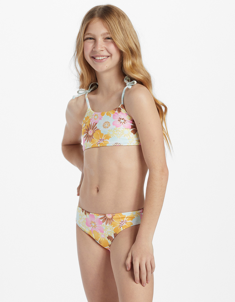 BILLABONG Flower Power Girls Reversible Bralette Bikini Set image number 2