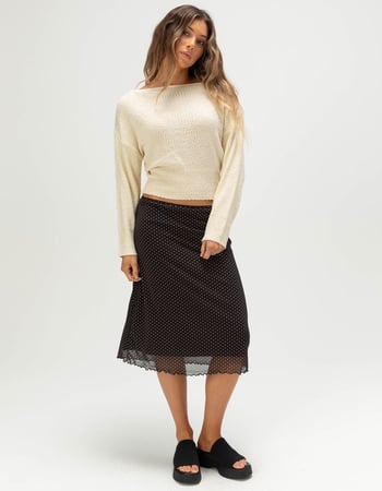 NECTAR CLOTHING Womens Off The Shoulder Sweater Alternative Image