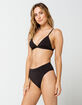FULL TILT Fixed Triangle Black Bikini Top image number 5
