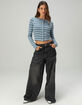 BDG Urban Outfitters Stripe Womens Long Sleeve Top image number 2
