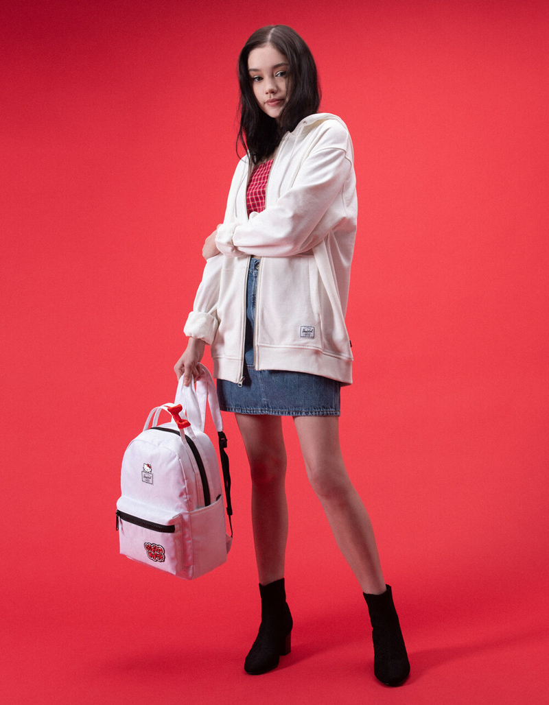 HERSCHEL SUPPLY CO. x Hello Kitty White Nova Mid-Volume Backpack image number 5