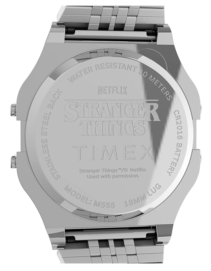 TIMEX x Stranger Things T80 34mm Stainless Steel Watch image number 3