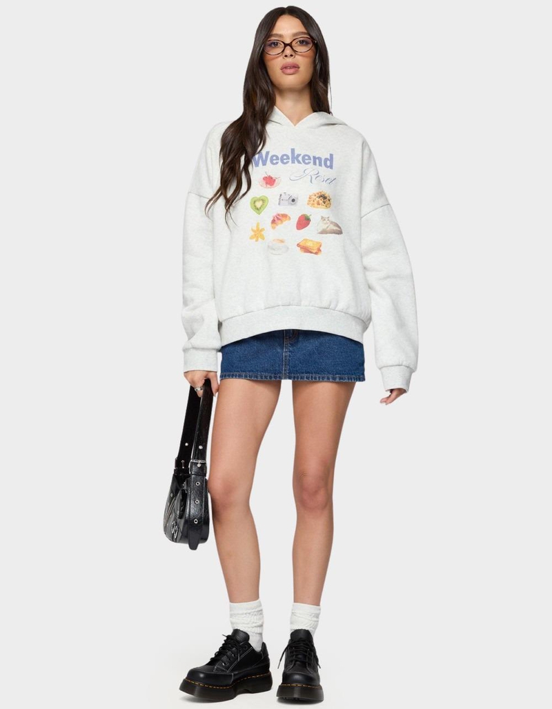 EDIKTED Weekend Reset Hoodie image number 4