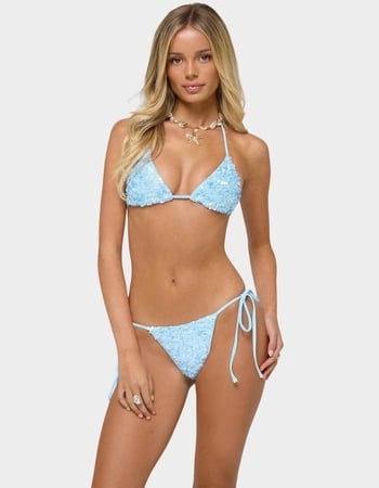 EDIKTED Grace Sequin Triangle Bikini Top Primary Image
