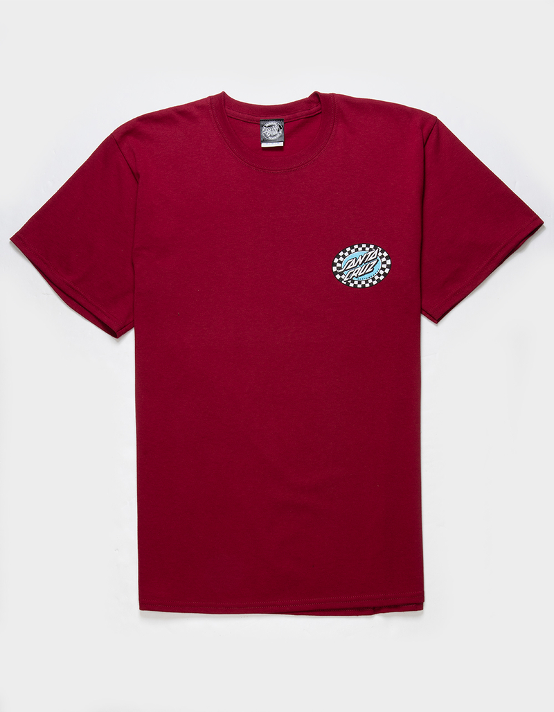 SANTA CRUZ Check Oval Mens Tee image number 1
