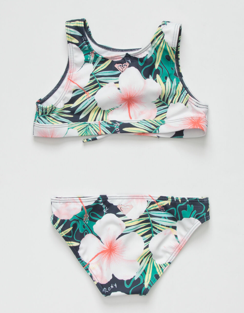 ROXY Peachy Vibes Crop Top Little Girls Bikini Set (4-6) image number 1