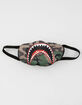 Camo Shark Fashion Face Mask image number 1