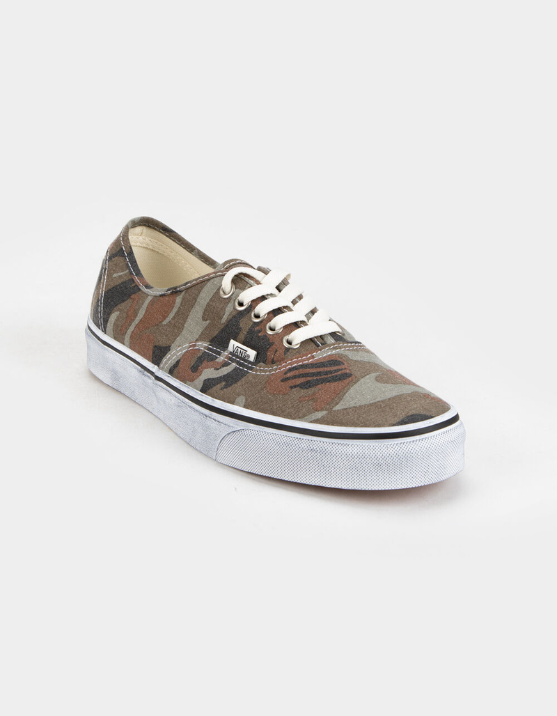 VANS Washed Camo Authentic Mens Shoes image number 1